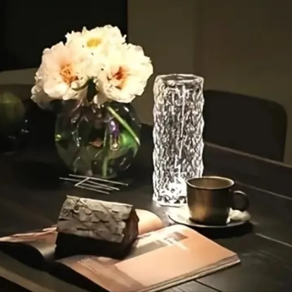 Sale NWT Touch Sensing Table Lamp, Crystal Light, 16 Colors, USB